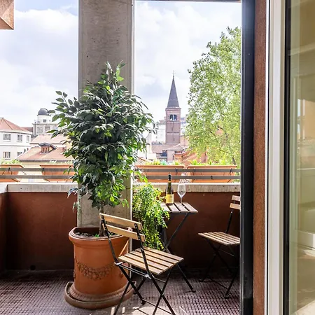 아파트 Brera, Posizione Con Terrazza E Vista Mozzafiato 밀라노